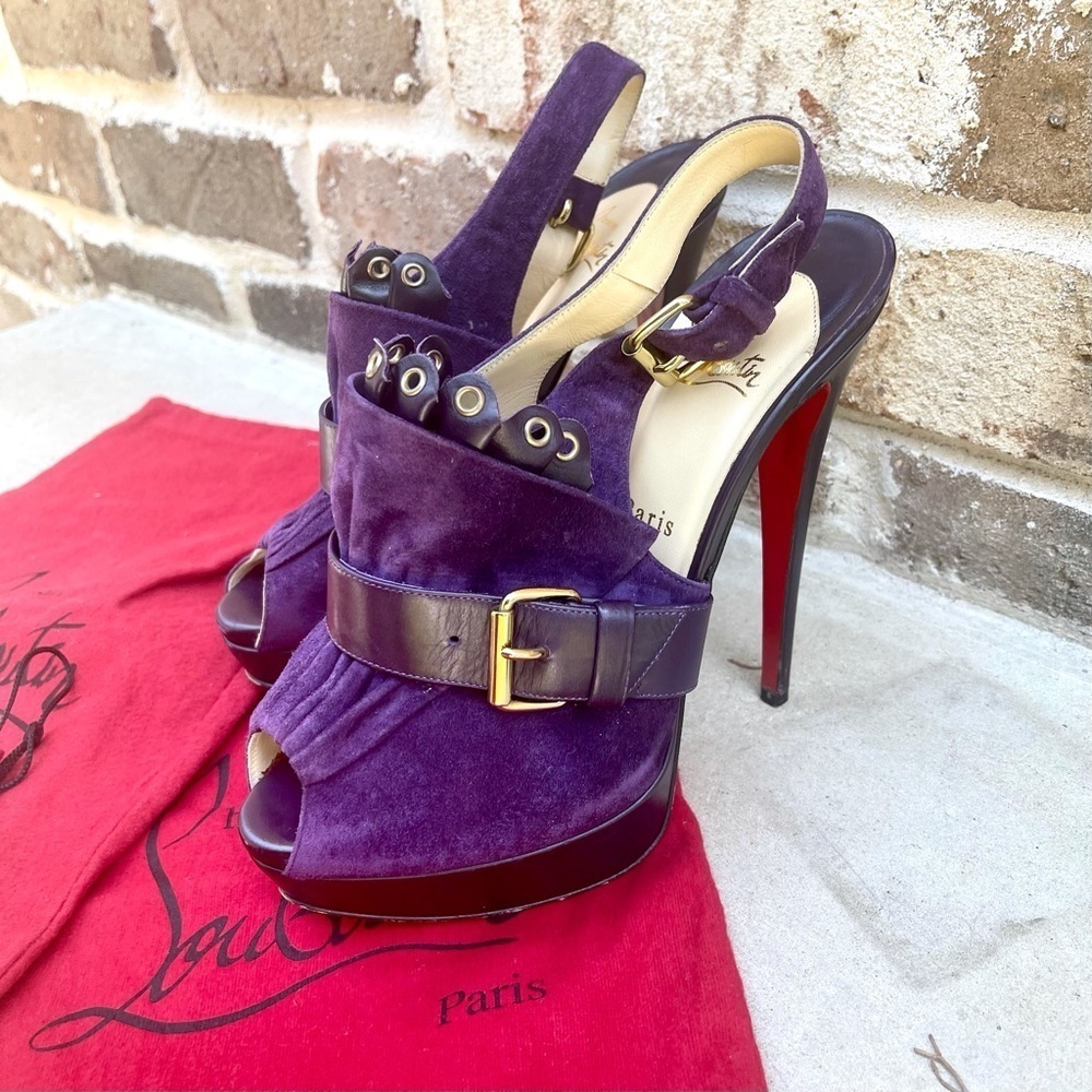 Christian Louboutin | Jen slingback platform heels